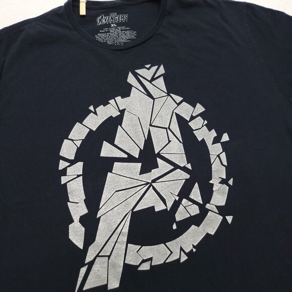 Marvel Avengers Endgame Casual T-Shirt Adult Mens Size Extra Large XL Black - Picture 4 of 8